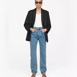 Anine Bing Frances Jean Tapered Straight in River Blue 28